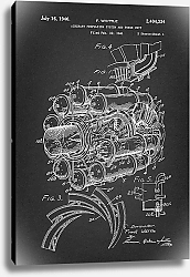 Постер Патент на двигательную систему самолета, 1946г
