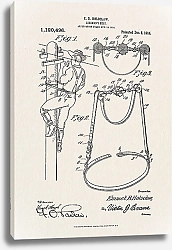 Постер Патент на ремень безопасности электромонтажника, 1914г