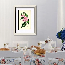 «Begonia Martiana» в интерьере столовой в стиле прованс над столом