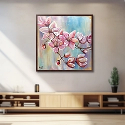 «Весенние цветы Сакура Цвет вишни» в интерьере 