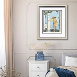 «Amalfi. Robe, de Worth» в интерьере спальни в стиле прованс с синими деталями