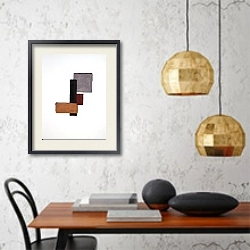 «Industrial spirit. Blocks 5» в интерьере в стиле минимализм над столом