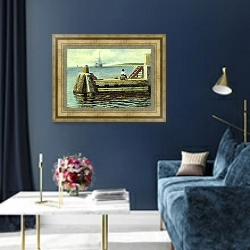 «Амстердамская пристань» в интерьере в классическом стиле в синих тонах