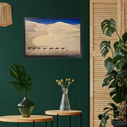«Camel Train 1993» в интерьере комнаты в этническом стиле