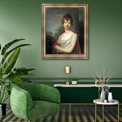 «Портрет великой княжны Марии Павловны» в интерьере в классическом стиле над комодом