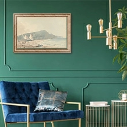 «Sidmouth» в интерьере в классическом стиле с зеленой стеной