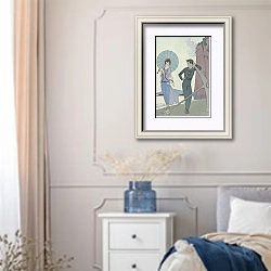 «Romance sans paroles» в интерьере спальни в стиле прованс с синими деталями