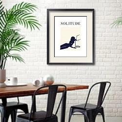 «Solitude» в интерьере в скандинавском стиле над диваном