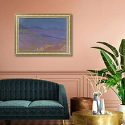«Album leaf, 1930s» в интерьере классической гостиной над диваном