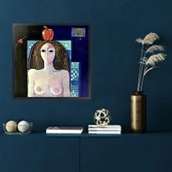 «Eva, 2004» в интерьере в классическом стиле в синих тонах