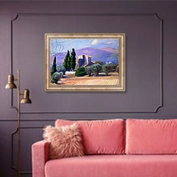 «Farm House in Provence,» в интерьере в классическом стиле в фиолетовых тонах