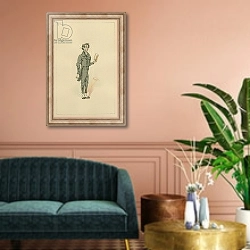 «Mr Mell, c.1920s» в интерьере классической гостиной над диваном