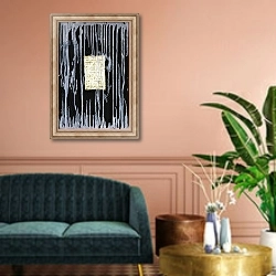 «Flow, 2007» в интерьере классической гостиной над диваном