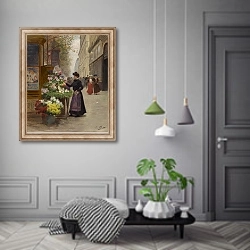 «Парижский бульвар» в интерьере коридора в классическом стиле