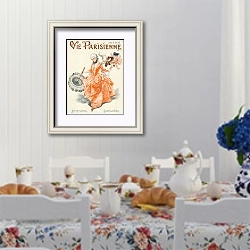 «La Vie Parisienne №4 1» в интерьере столовой в стиле прованс над столом