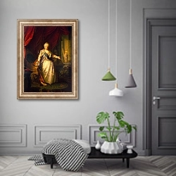 «Портрет Екатерины II 2» в интерьере коридора в классическом стиле