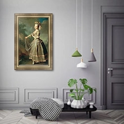 «Екатерина Нелидова» в интерьере гостиной с розовым диваном