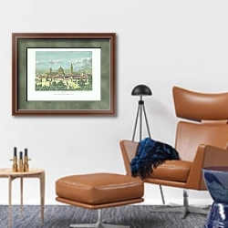«Florence 2» в интерьере кабинета с кожаным креслом