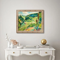 «Landscape» в интерьере в классическом стиле над столом