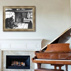 «Domovoi, a spirit of the house, 1934» в интерьере в классическом стиле в светлых тонах