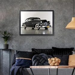 «Dodge Wayfarer Two-Door Sedan '1950» в интерьере гостиной в стиле лофт в серых тонах