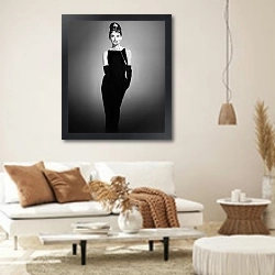 «Хепберн Одри 139» в интерьере светлой гостиной в стиле ретро