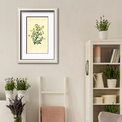 «Curtis Ботаника №21 1» в интерьере комнаты в стиле прованс с цветами лаванды