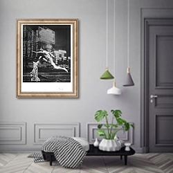 «Photogram, Superimposition, 1930» в интерьере коридора в классическом стиле