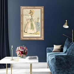 «Parisienne 1835» в интерьере в классическом стиле в синих тонах