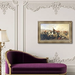 «Дело при селении Телише в 1877 году. 1888» в интерьере в классическом стиле над столом