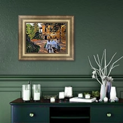 «Под летним солнцем» в интерьере гостиной в оливковых тонах