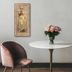 «The Gilded Fan» в интерьере в классическом стиле над креслом