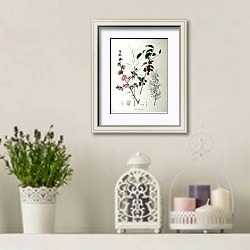 «Флора Японии №84» в интерьере в стиле прованс с лавандой и свечами