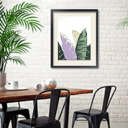 «Growing plants» в интерьере комнаты в скандинавском стиле над комодом