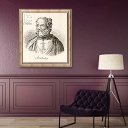 «Aristides» в интерьере в классическом стиле в фиолетовых тонах
