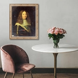 «Cesar de Bourbon Duke of Vendome and Beaufort» в интерьере в классическом стиле над креслом
