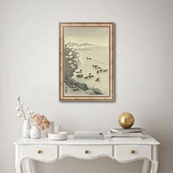 «Ducks in the water» в интерьере в классическом стиле над столом