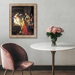 «The Adoration of the Magi 2» в интерьере в классическом стиле над креслом