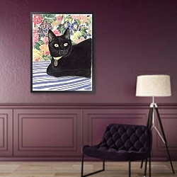 «Black Cat» в интерьере в классическом стиле в фиолетовых тонах