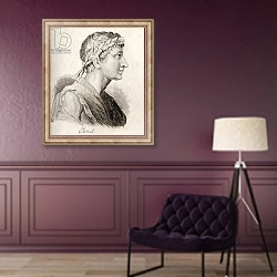 «Ovid» в интерьере в классическом стиле в фиолетовых тонах
