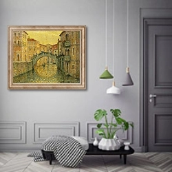 «The Morning Sun, Venice; Le Matin, Soleil, Venise, 1917» в интерьере коридора в классическом стиле