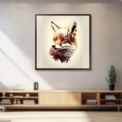 «fox portrait» в интерьере 
