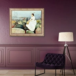«Inger on the Beach, or Evening» в интерьере в классическом стиле в фиолетовых тонах