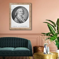 «Comte de Cagliostro» в интерьере классической гостиной над диваном