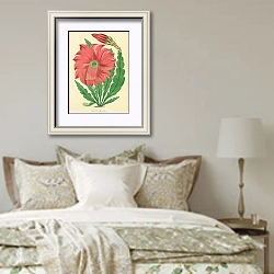 «Epiphyllum Splendidum» в интерьере спальни в стиле прованс над кроватью