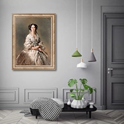 «Портрет императрицы Марии Александровны» в интерьере коридора в классическом стиле