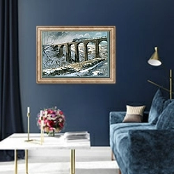 «Arten Gill Viaduct 1» в интерьере в классическом стиле в синих тонах