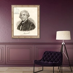 «James Boswell» в интерьере в классическом стиле в фиолетовых тонах
