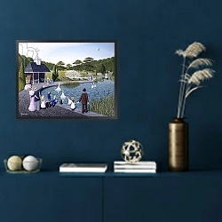«A Family Outing» в интерьере в классическом стиле в синих тонах
