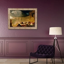 «Belshazzar's Feast» в интерьере в классическом стиле в фиолетовых тонах